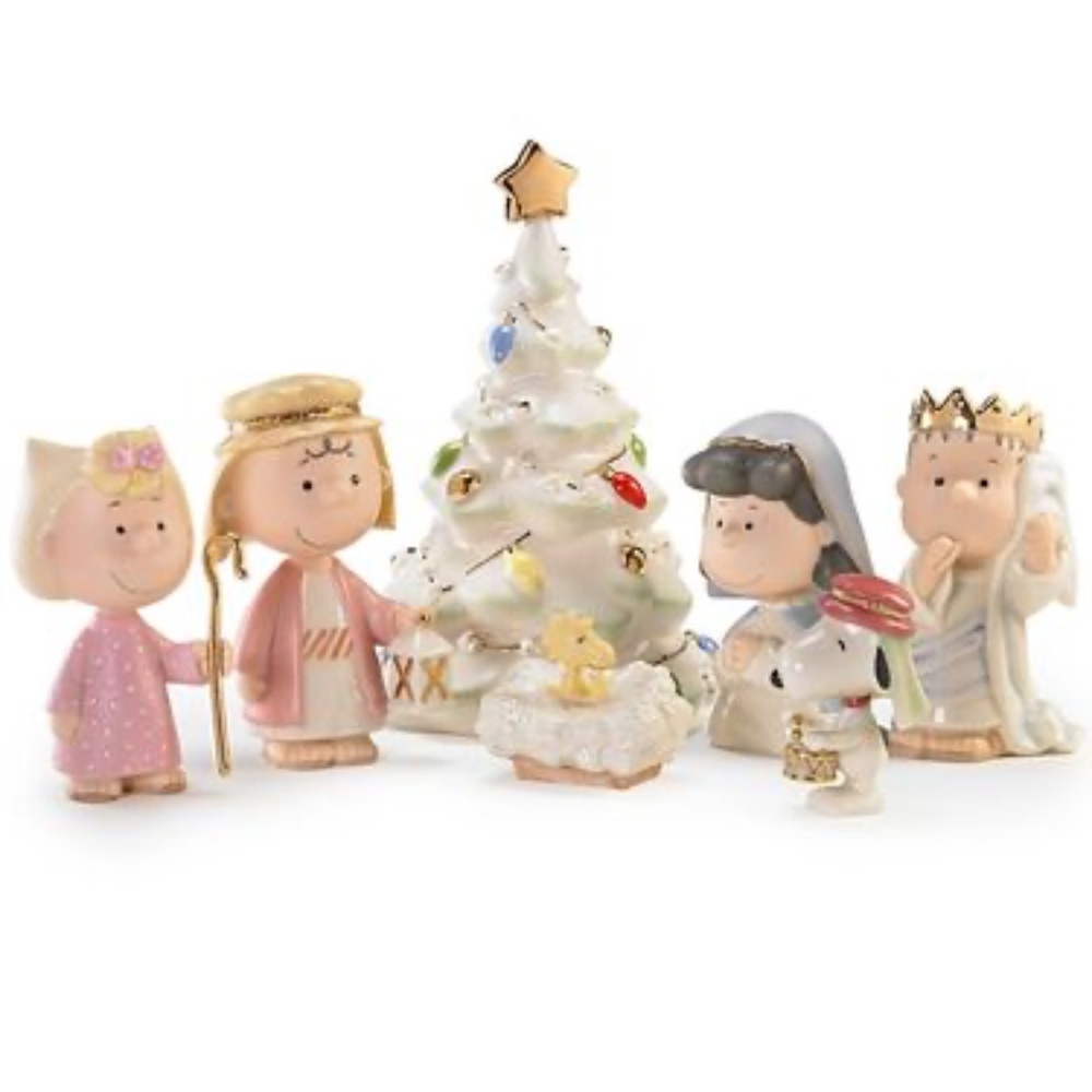 Lenox Peanuts 7 Piece Christmas Pageant Figurines